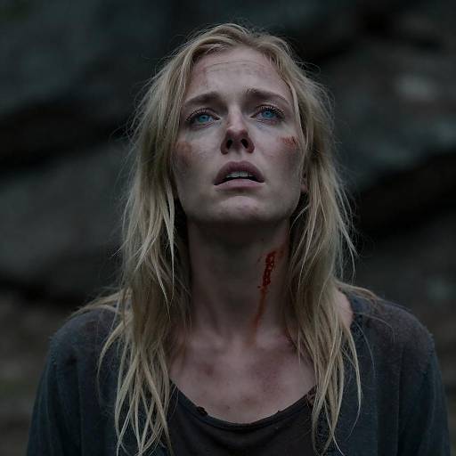 Dramatic Portrait of Distressed Woman