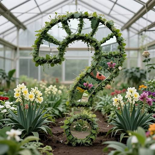 Surreal Question Mark Greenhouse Bloom