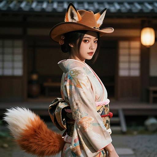 Dramatic Fantasy Art of Kitsune Queen