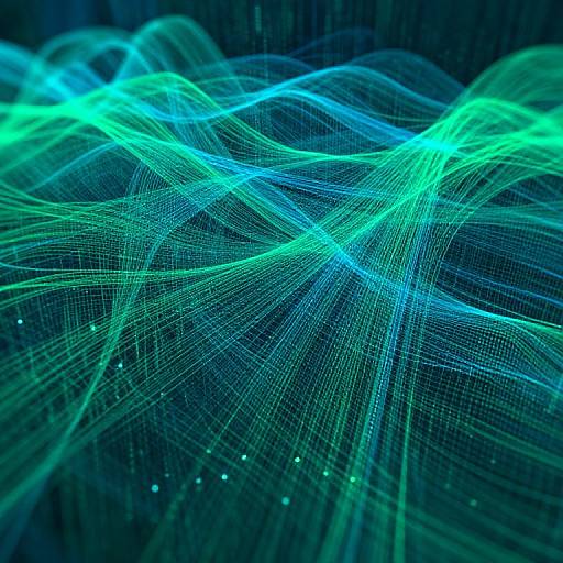 Futuristic Digital Code Streams