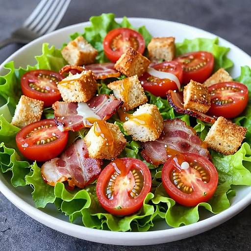 Vibrant BLT Salad with Honey Dijon