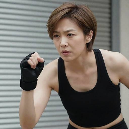 Intense Portrait of an Asian Woman