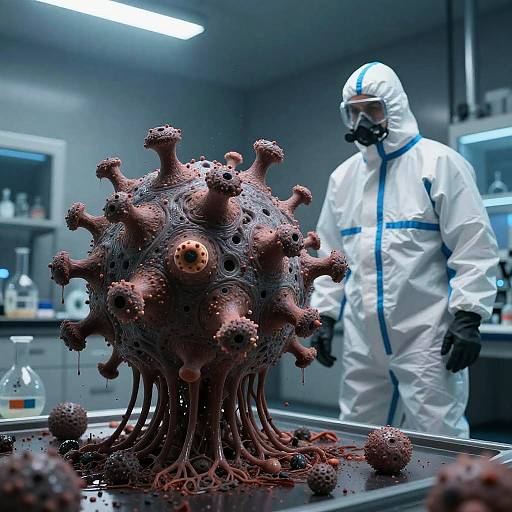 Corrupted Cell Cluster in Sci-Fi Lab