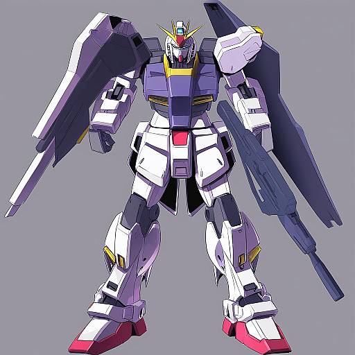 Illustration of Gundam mk ii, gundam in the style of Himura kiseki