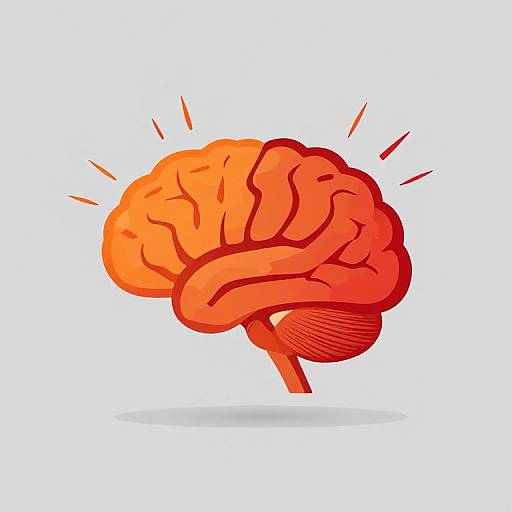 Dynamic Minimalist Brain Icon