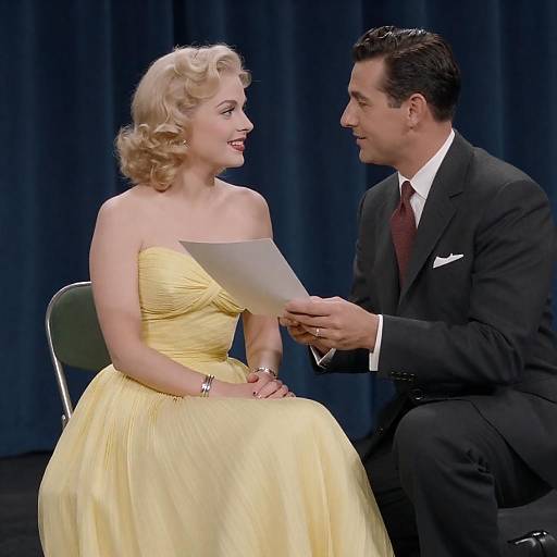 Romantic 1950s Couple Portrait