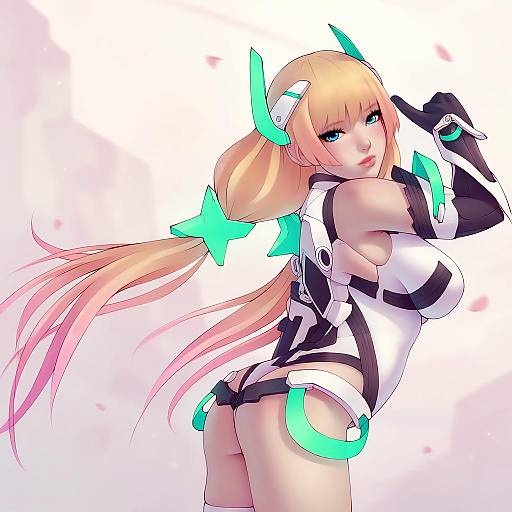 Illustration of Angela balzac, rakuen tsuihou in the style of Soranamae