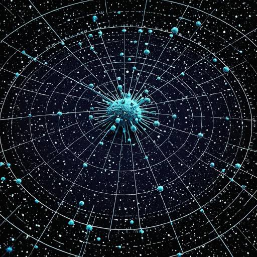 Surreal Viruses on 3D Star Map