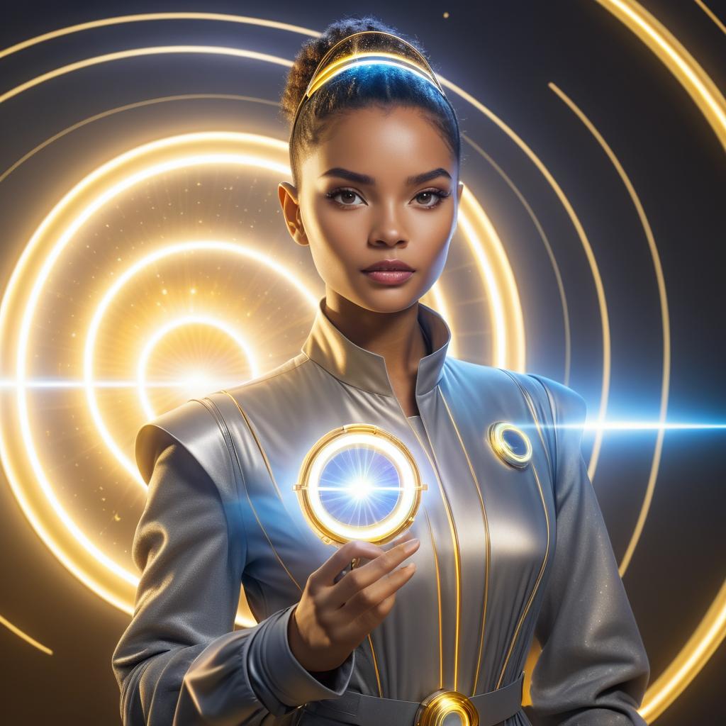 Futuristic Time Traveler Portrait in HD