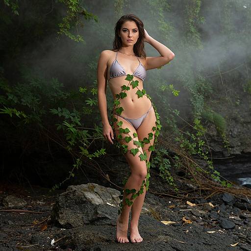 Elegant Poison Ivy on Rocky Shore