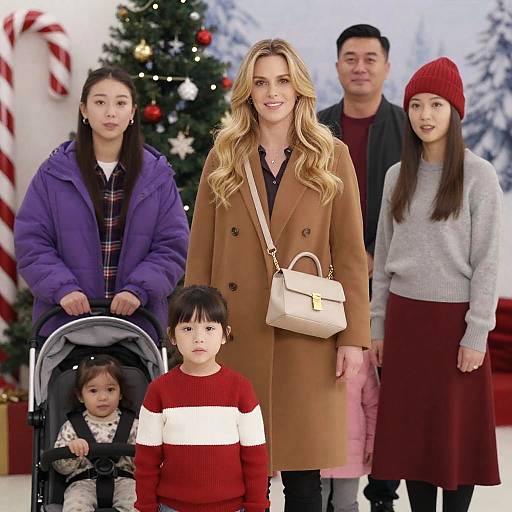 Festive Indoor Family Holiday Gathering