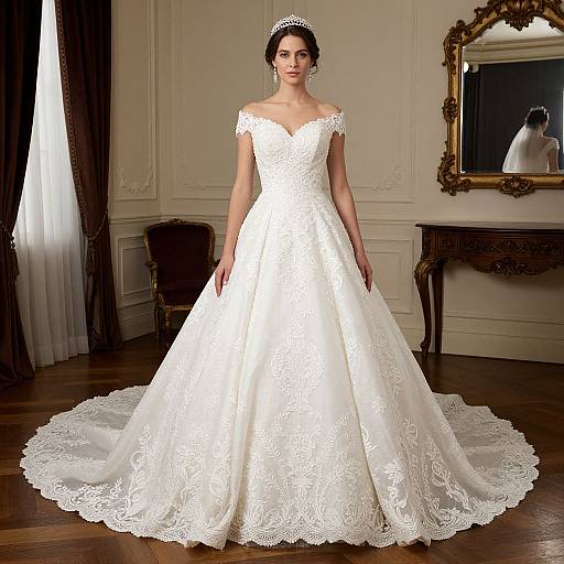 Victoria Queen Style Wedding Dress