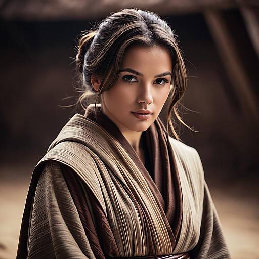 Woman in Galaxy's Edge Jedi Robes