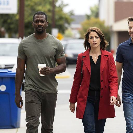 Street Scene with Diverse Group of People