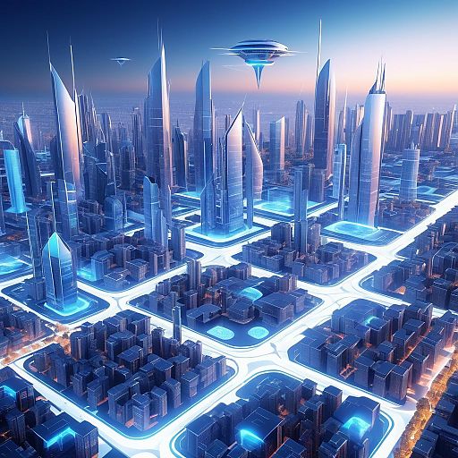 Futuristic Cityscape with Advanced Technology Futuristic Cityscape with Advanced Technology