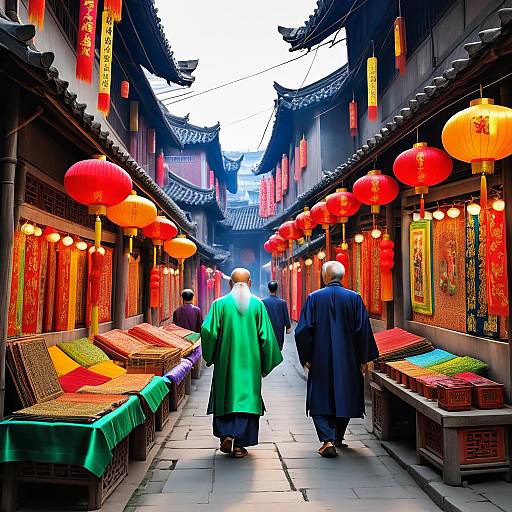 Dreamlike 1980s Chinese Market Adventure