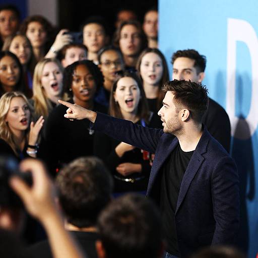 Diverse Energy at a Movie Premiere