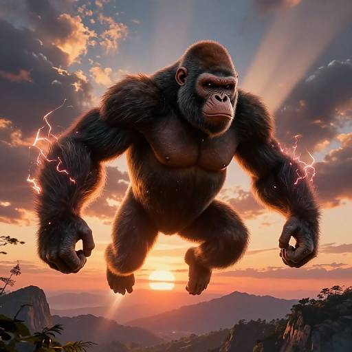 Uzaru Giant Ape at Sunset