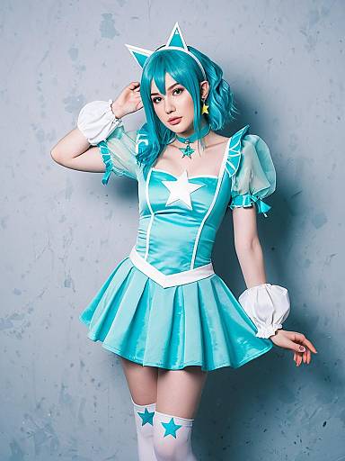 Cosplay photo of cure milky. Costume clothes