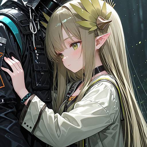 Illustration of Muelsyse (arknights), arknights in the style of Kiira