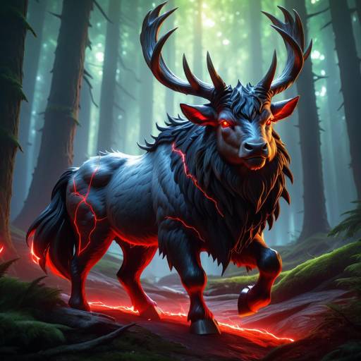 Epic Fluffy Creature in Enchanted Forest