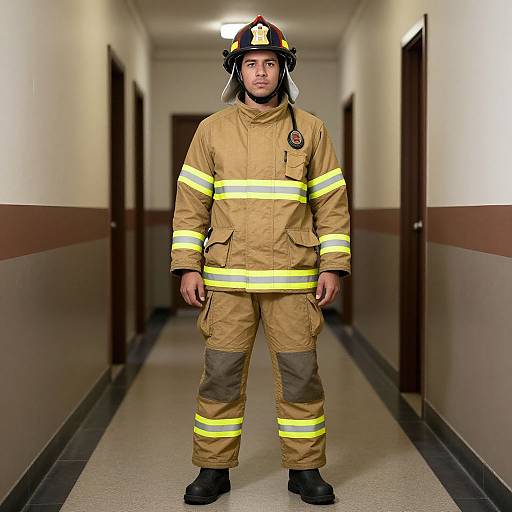 Firefighter in Fancy Costume
