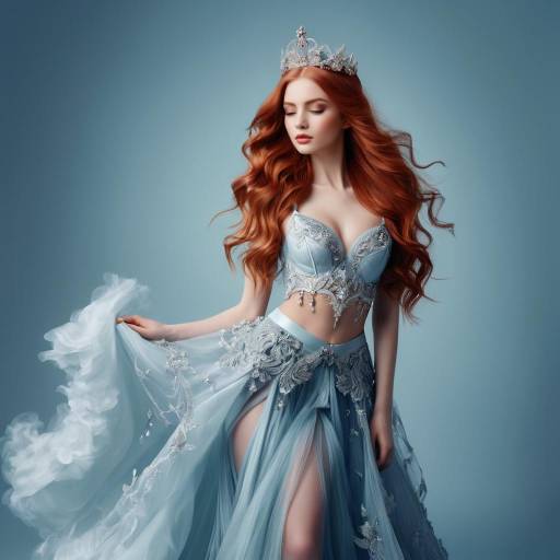 Ethereal Haute Couture Fantasy Illustration