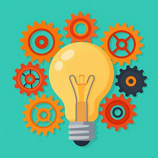 Digital Innovation Lightbulb Vector