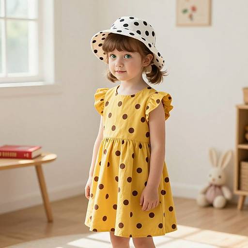 Young Girl in Cozy Sunlit Room