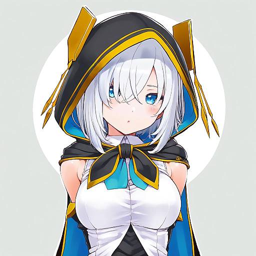 Illustration of Ars almal (1st costume), nijisanji in the style of Kei jiei