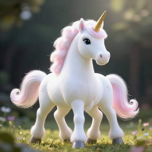 Magical Photorealistic Unicorn Scene