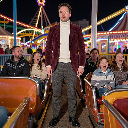 Man in Corduroy at Carnival