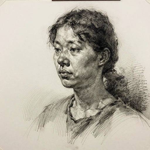 Detailed Pencil Portrait Sketch