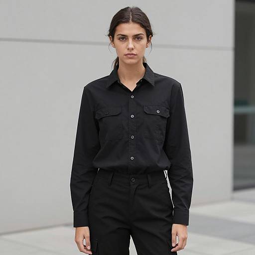 Smart Casual Attire: Young Woman Portrait