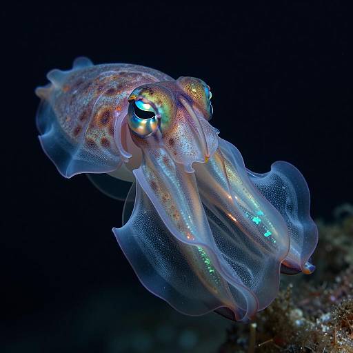 Spectacular Deep-Sea Alien in Bioluminescence