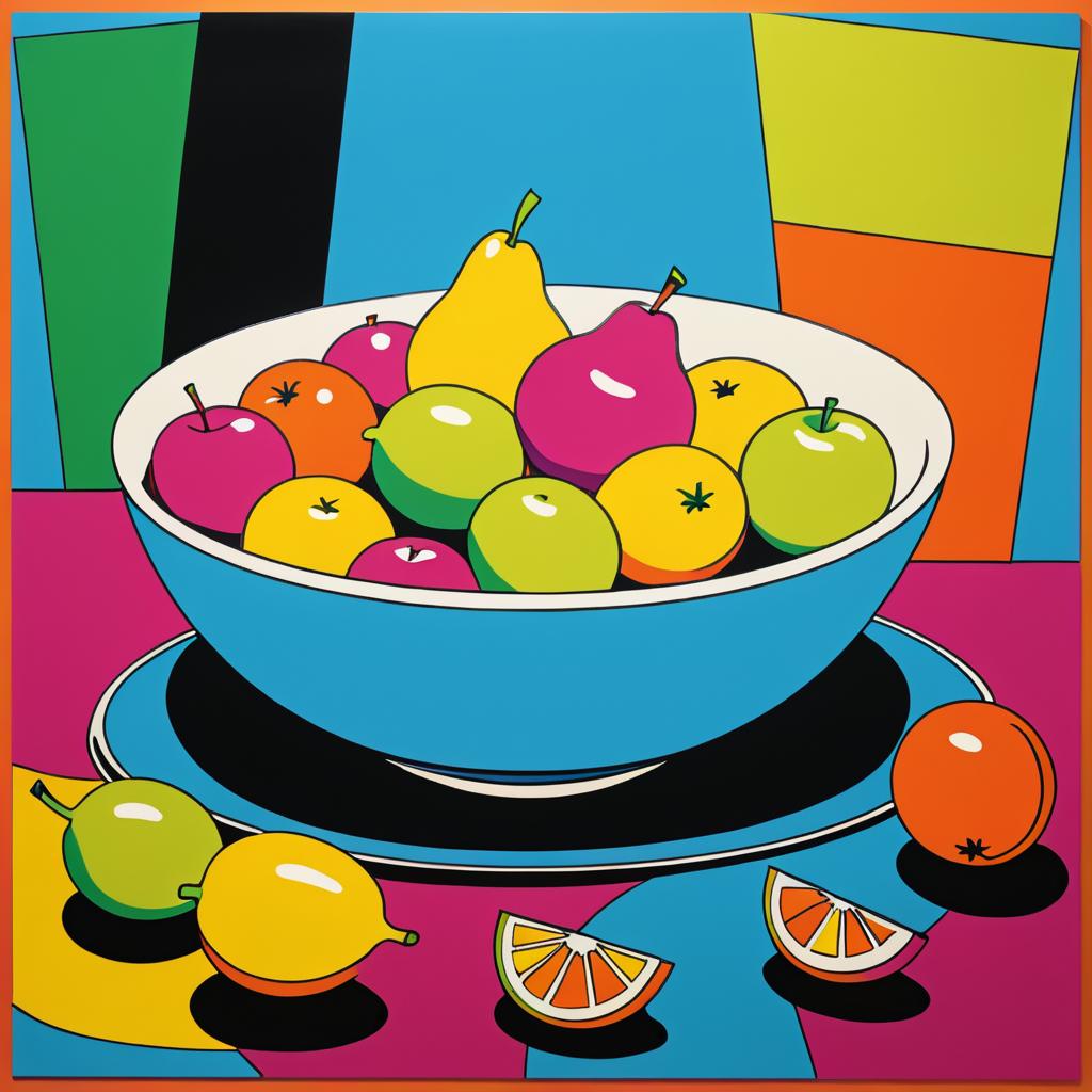 Andy Warhol-Inspired Fruit Bowl Artwork