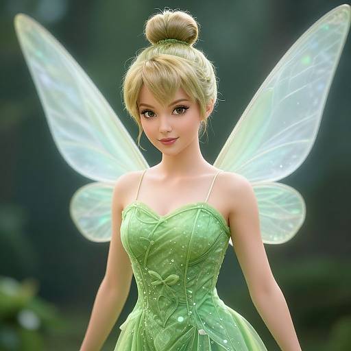 Close-up of Tinkerbell Fairy