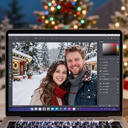 Adding Vibrant Christmas Backgrounds