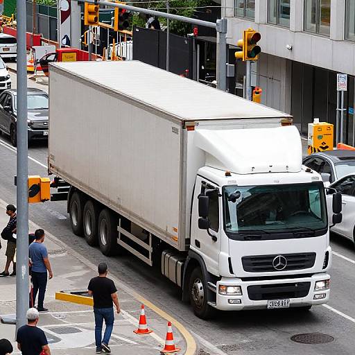 Logistics Truck Turning in Urban Traffic