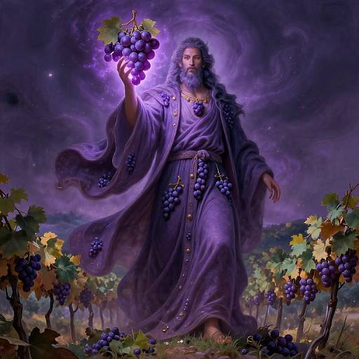 God of Grapes on Vineyard Hill