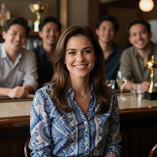 Joyful Moments at the Bar Scene