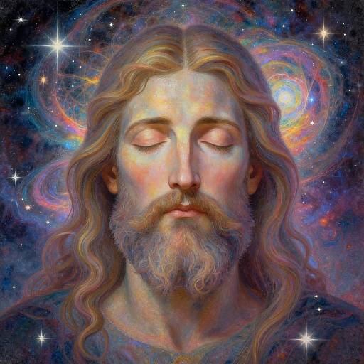 Impressionist Divine Cosmic Portrait