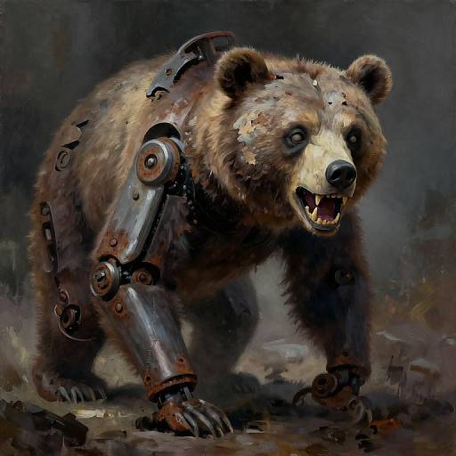 Decaying Sinister Animatronic Bear