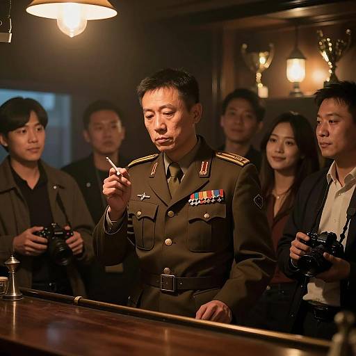 A Veteran's Story in a Bar