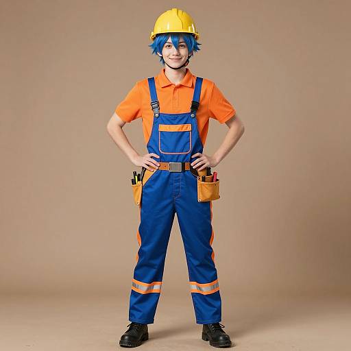 Young Person in Bob the Builder Costume