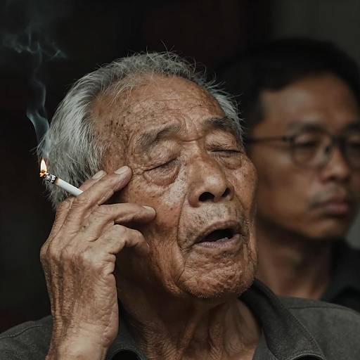 Portrait of an Elderly Man with Cigarette