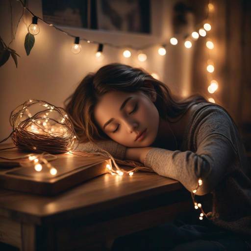 Moody Bohemian Napping Girl Photograph