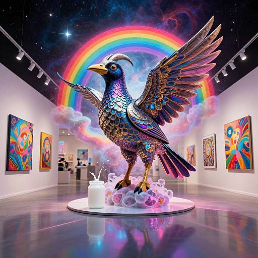 Broxa Night Bird with Nebula Glow