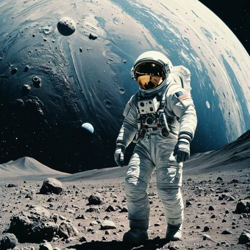 Futuristic Art: Astronaut on Distant Planet Futuristic Art: Astronaut on Distant Planet