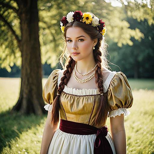 Elegant Renaissance Character Portrait